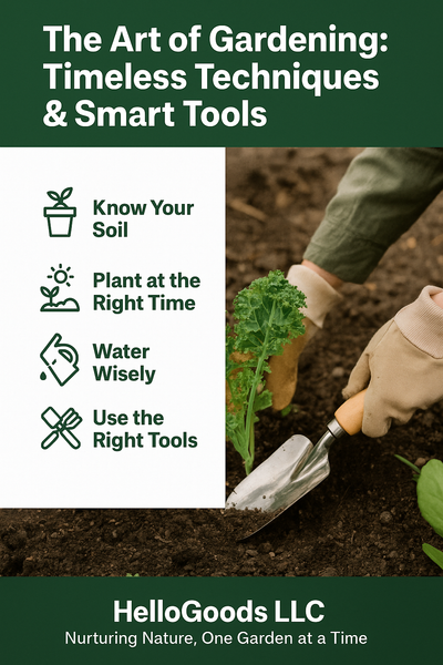 🌱 The Art of Gardening: Timeless Techniques &amp; Smart Tools