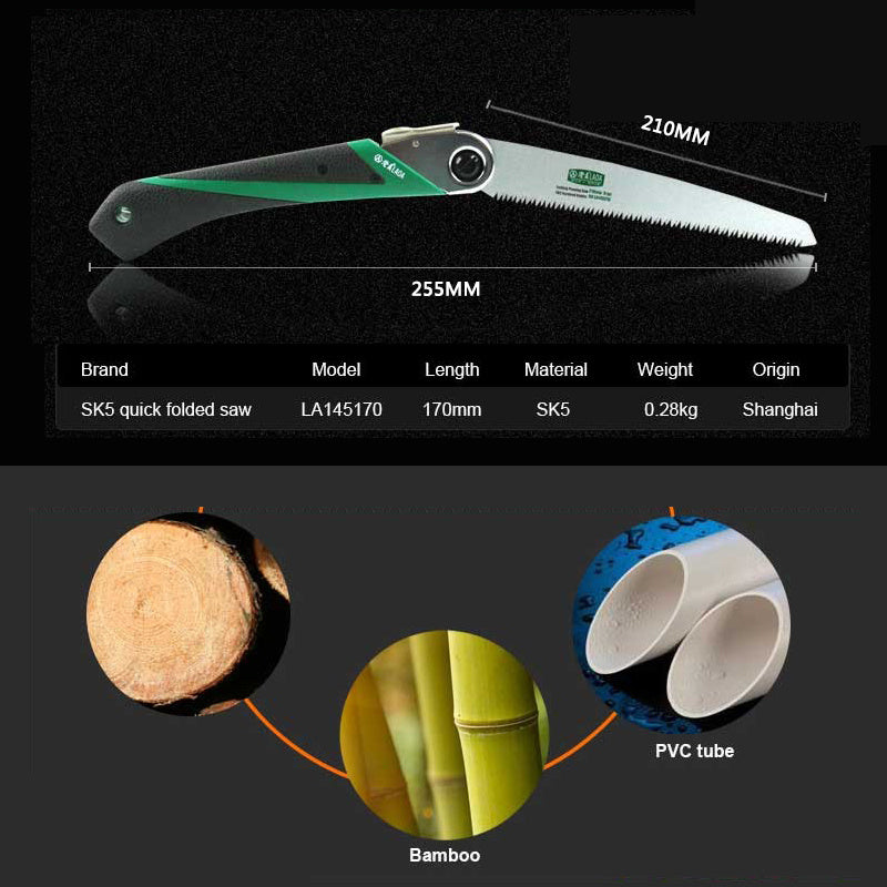 Quick folding saw