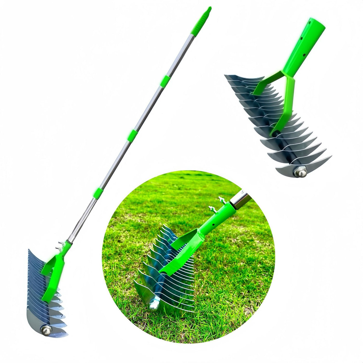 Lawn Hay Rake Garden Deciduous Rake Soil Ripper Garden Soil Rake