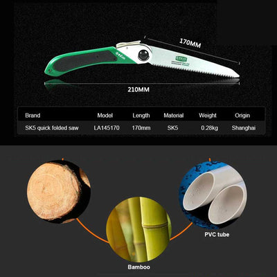 Quick folding saw