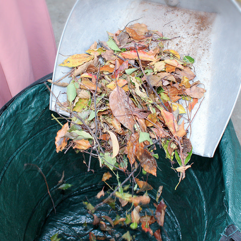 Trash Bag Round Bucket For Cleaning Garden Leaves